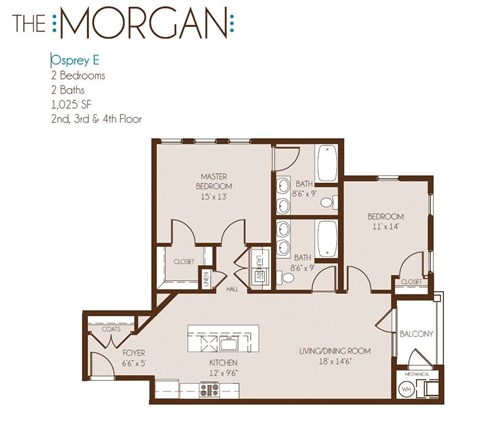 a floor plan of the morgan apartments in cincinnati, oh