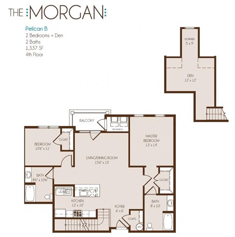 the floor plan of the morgan