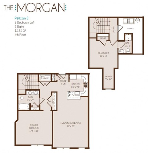 a floor plan of the morgan apartments in cincinnati, oh
