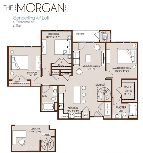 a floor plan of the morgan apartments designed by foshee architecture