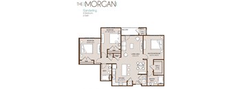 a floor plan of the morgan apartments designed by foshee architecture
