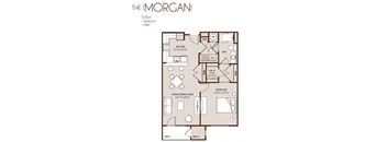a floor plan of the morgan apartments designed by foshee architecture