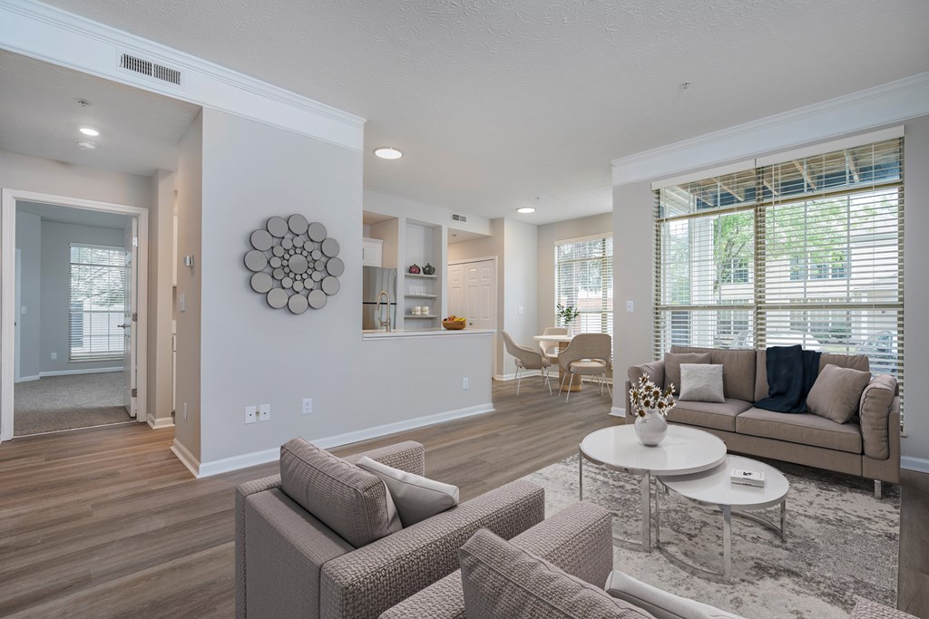 Carpeted Living Room at The Orchard, Dublin, OH, 43016