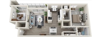 our apartments showcase a spacious floor plan with an open concept at Carriage Hill, Richmond, VA