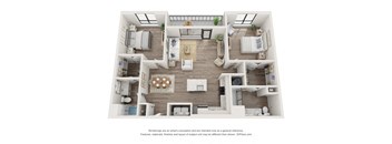 Walnut Floor Plan | 1,337 Sq. Ft. at The Walker, North Carolina, 27511