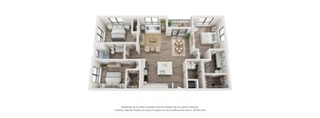 Harrison Floor Plan | 1,537 Sq. Ft. at The Walker, Cary, NC, 27511