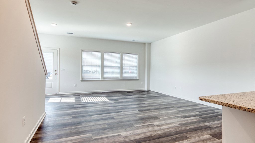 Well Lit Living Room at The Mark Townhomes Apartments, Harrisonburg