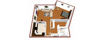 Floor plan  Studio at Serrano