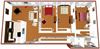 three bedroom floor plan