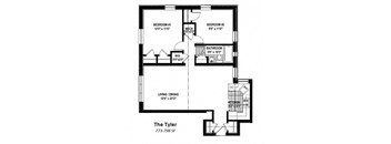 Woodbury Park Apartments floor plan Tyler