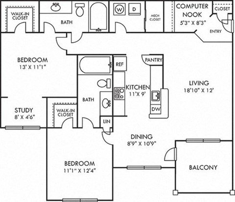 floor plan photo of the preserve at milltown in downingtown, paat Addison Crater Woods, Petersburg Virginia