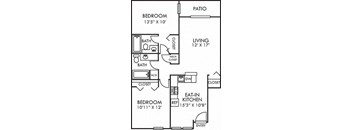 floor plan photo of the crossings at fox meadows in memphis, tnat Addison Crater Woods, Petersburg, VA 23805