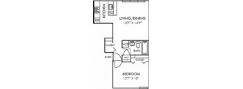 floor plan photo of the crossings at fox meadows in memphis, tnat Addison Crater Woods, Petersburg