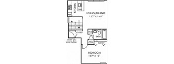 floor plan photo of the crossings at fox meadows in memphis, tnat Addison Crater Woods, Virginia, 23805