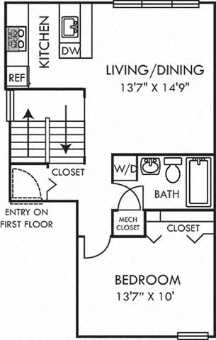 floor plan photo of the crossings at fox meadows in memphis, tnat Addison Crater Woods, Virginia, 23805