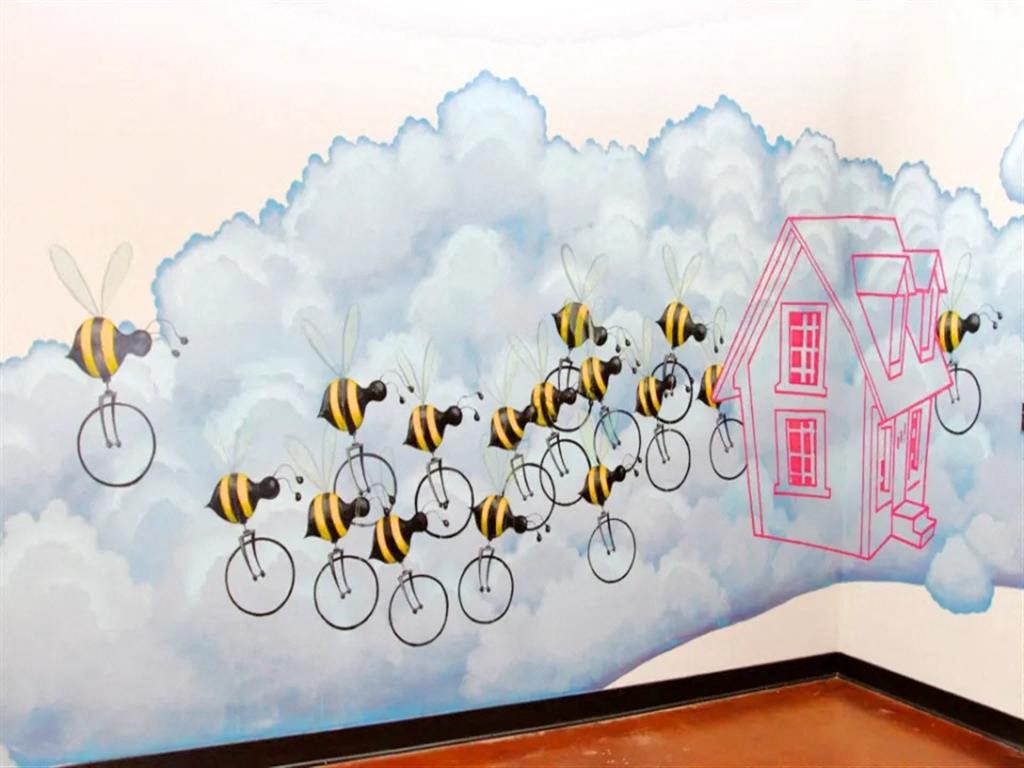 Wall art at Miller Lofts in Richmond VA