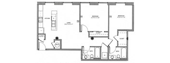Textile Lofts Floor Plan 133