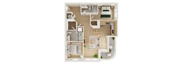 Waveform Floor Plan at Atlantic Park Living, Virginia Beach, VA