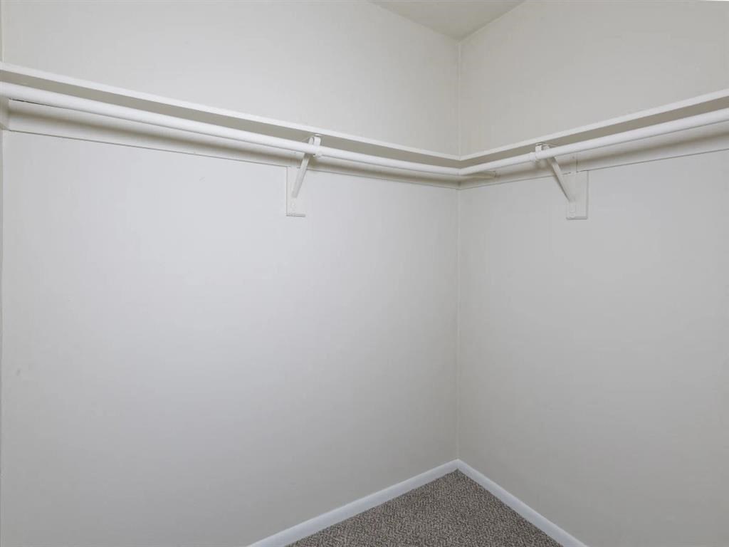 our apartments have a walk in closet with plenty of room to move around