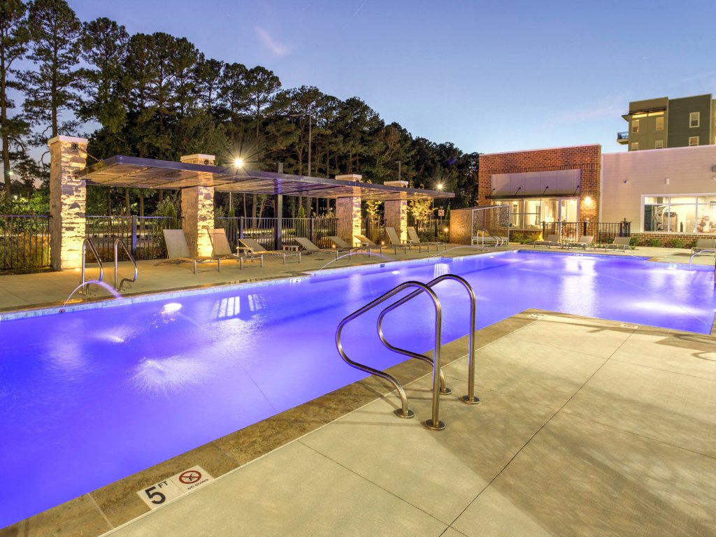 Pool at  luxury apartments in Newport News VA