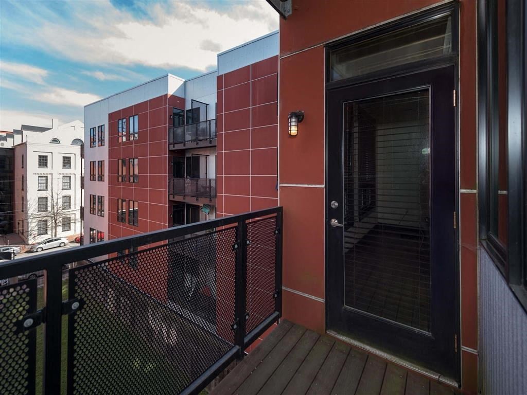 Balcony at The Masonry Apartments in Richmond VA