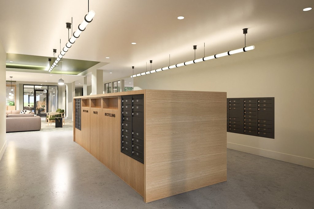 Mail Area at Boardwalk at Research Park, Huntsville, AL