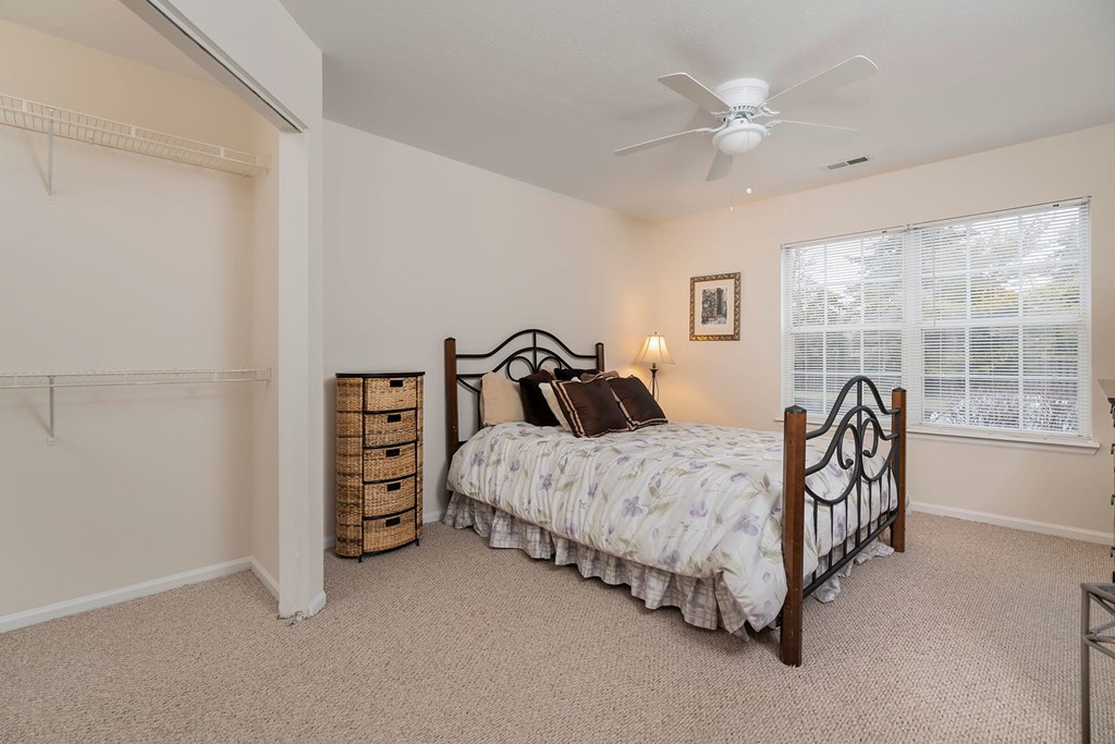 Bedroom With Ceiling Fan at Camden Place, Ohio