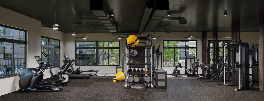 Gym at Aviator Lofts, Newport News Virginia