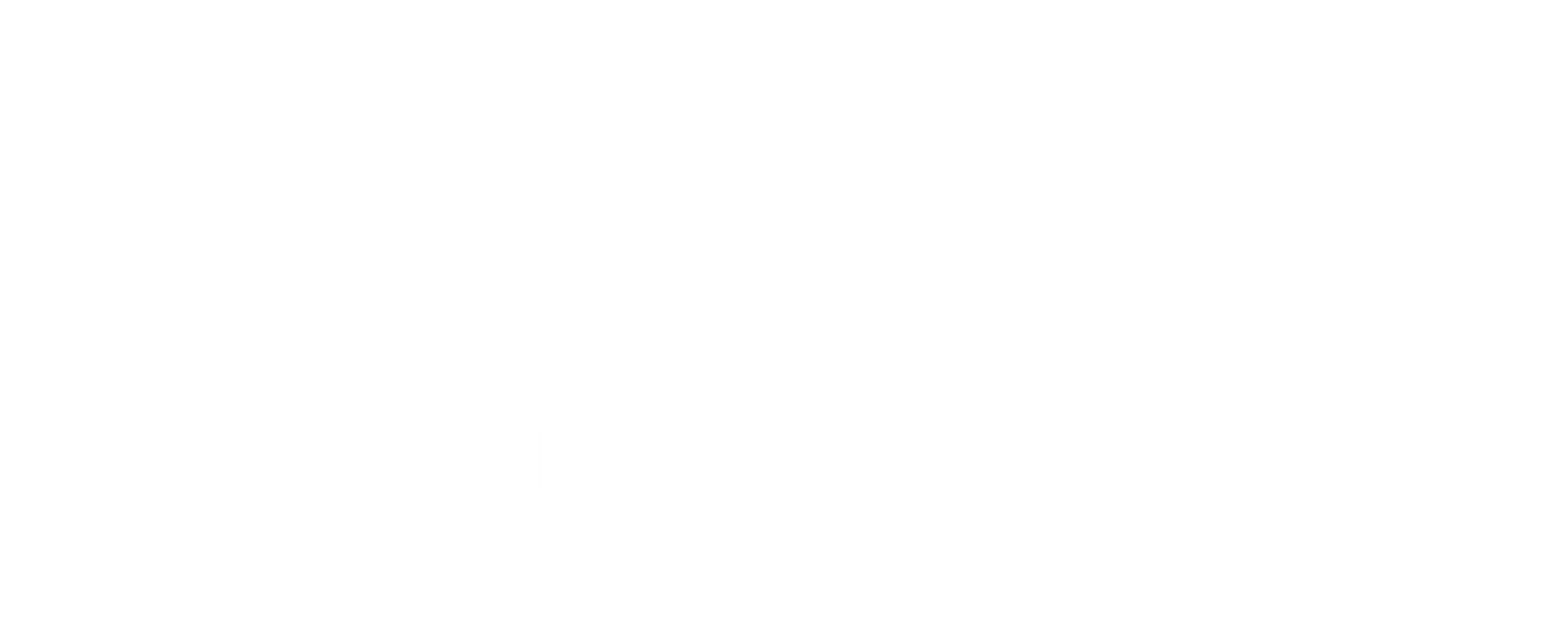 a white logo on a black background for lymwood park apartment homes