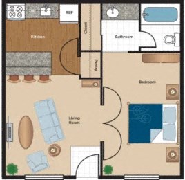 the layout of a floor plan with bedrooms and baths