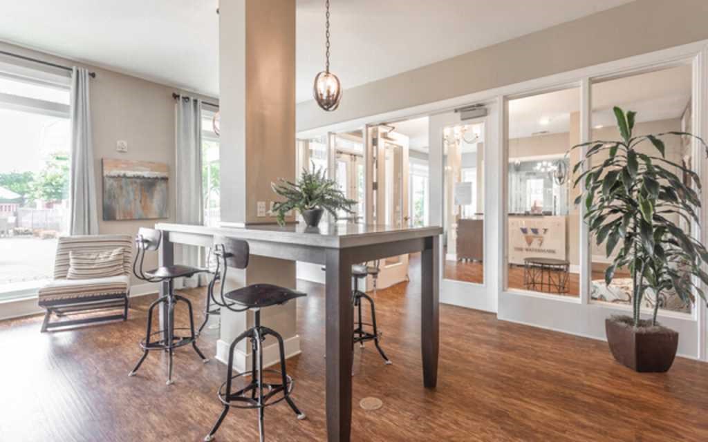 table atWatermark Apartments Clubhouse