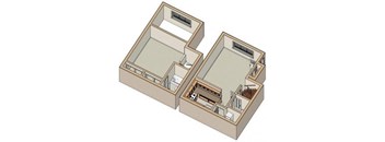 a drawing of a floor plan of a room