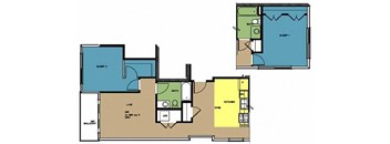 The Masonry Trolley Floor Plan 2 Bed