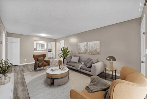 Modern Living Room at Peaks at the Park, Reno
