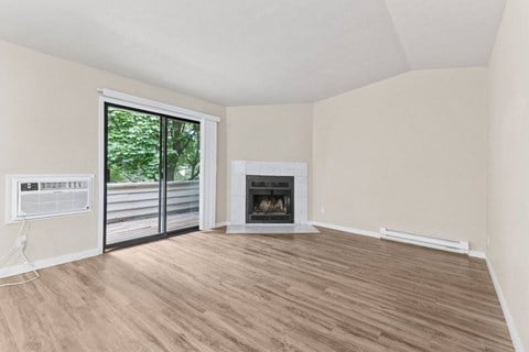 Room with Fireplace at Peaks on Pines, Spokane Valley