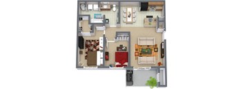 2 bed 1 bath at Woodland Meadows Apartments, Post Falls, ID, 20032