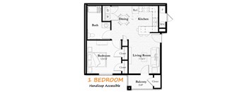 1 Bedroom Floorplan at Sundance at Baxter Meadows, Bozeman