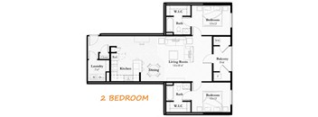 2 Bed 2 Bath Floorplan at Sundance at Baxter Meadows, Montana, 59718