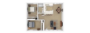 2B Floorplan at Peaks at Ellis View, Montana, 59715