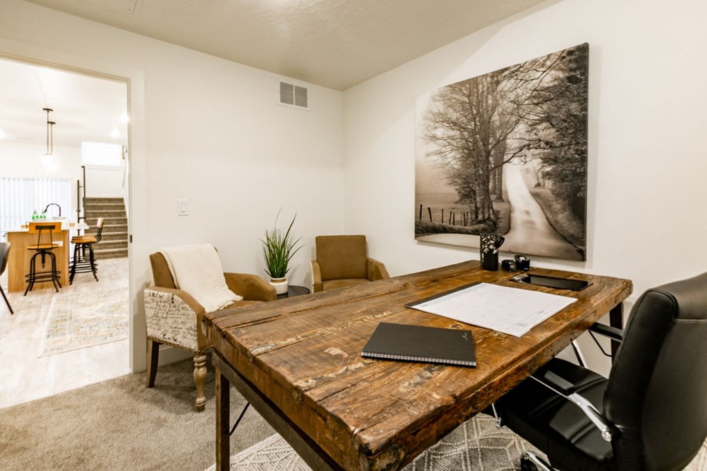 office with a desk and a chair