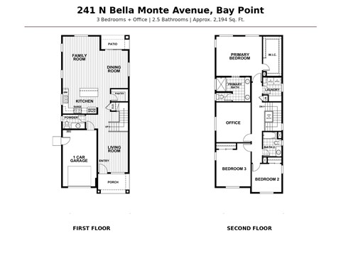 Floor plan for a 3 bedroom apartment.