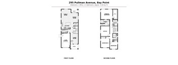 Floor plan for a 3 bedroom apartment.