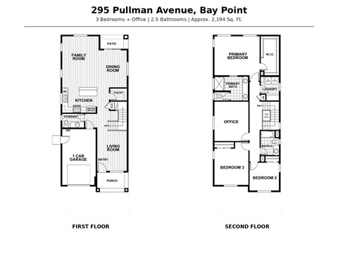 Floor plan for a 3 bedroom apartment.