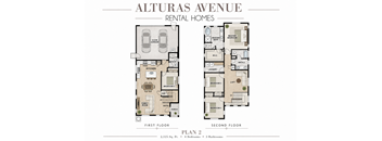 A floor plan for Alturas Avenue rental homes is shown.