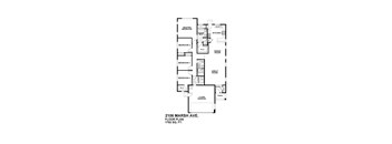 A floor plan for a 1782 square foot home at 2106 Marsh Ave.