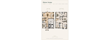 A floor plan for a two-story home with a garage and a master suite.