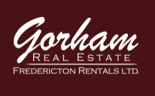 The image is a logo for Gorham Real Estate Fredericton Rentals LTD.