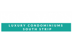 The image is a logo for Boca Raton Luxury Condominiums South Strip.
