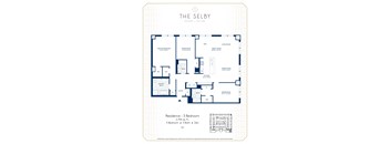A floor plan for a 3 bedroom residence is shown.