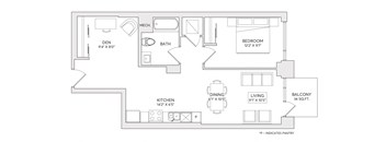 1 Bed + Den (Ballantyne)